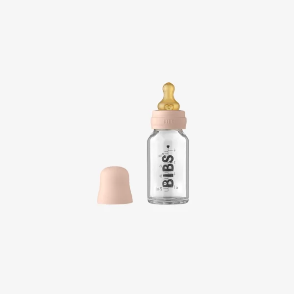 BIBS Baby Glass Bottle Complete Set 110ml - Blush