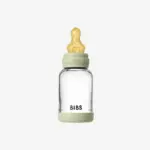 BIBS Baby Glass Bottle Set 120ml Latex - Sage