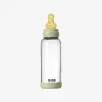 BIBS Baby Glass Bottle Set 240ml Latex - Sage