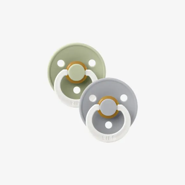 BIBS Colour GLOW - Sage/Cloud 2 komada