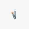 BIBS Pacifier Clip - Petrol/Baby Blue