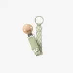 BIBS Pacifier Clip - Sage/Ivory