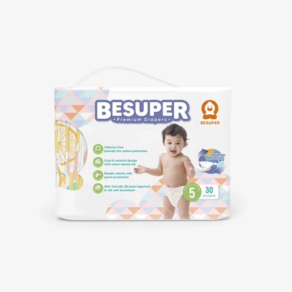 BeSuper Premium Pelene 5 (XL, 12-17 kg) 30 komada