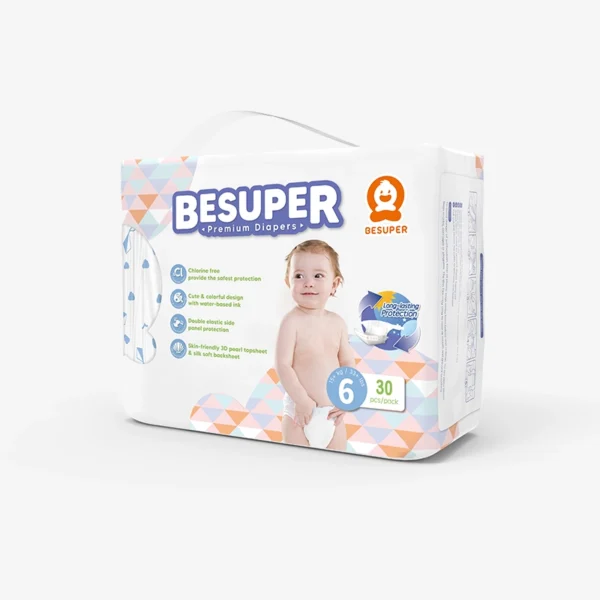BeSuper Premium Pelene 6 (XXL, 15-28 kg) 30 komada