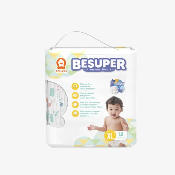 BeSuper Premium Pelene-gaćice XL (13-17 kg) 18 komada