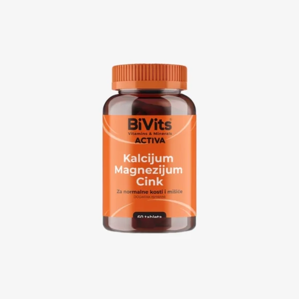 BiVits ACTIVA Kalcijum Magnezijum Cink 60 tableta