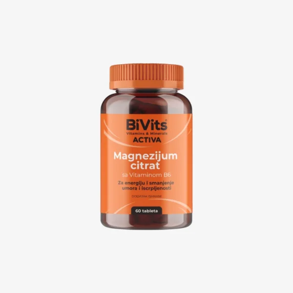 BiVits ACTIVA Magnezijum Citrat sa vitaminom B6 60 tableta