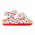 Dečije anatomske sandale - Srce crveno