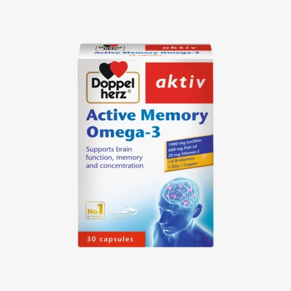 Doppelherz active Memory Omega-3 30 kapsula