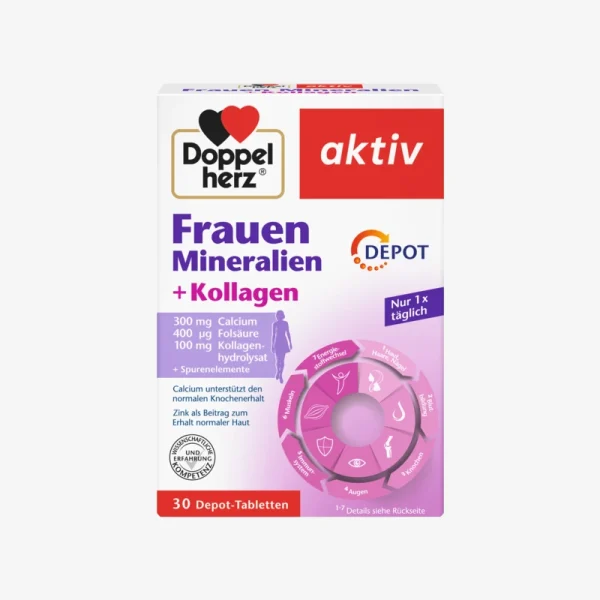 Doppelherz active Minerali i vitamini za žene + Kolagen DEPO 30 tableta