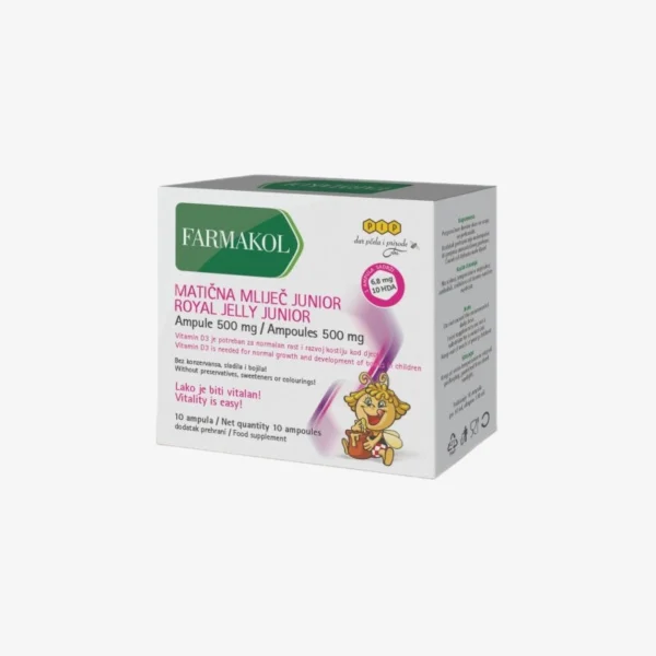 FARMAKOL Matična mliječ Junior ampule 500mg