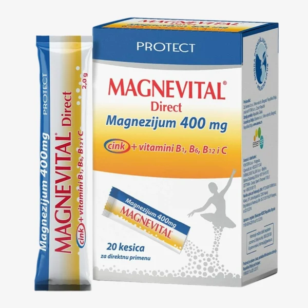 Magnevital Direct Magnezijum 400mg 20 kesica