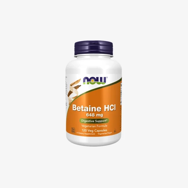 NOW Betaine HCl 648mg 120 kapsula