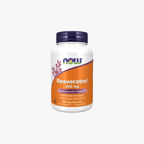 NOW Resveratrol 200 mg 120 kapsula