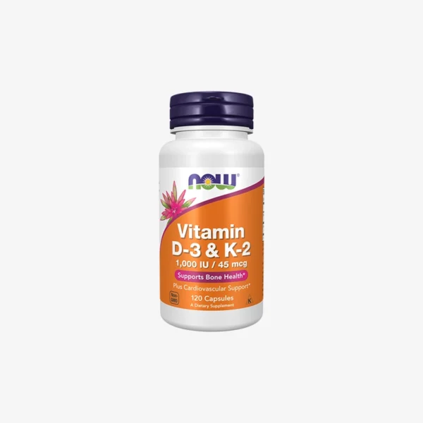 NOW Vitamin D-3 & K-2 120 kapsula