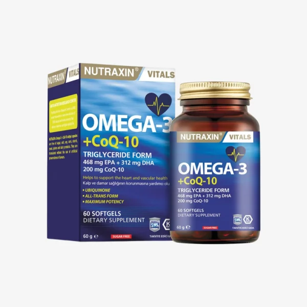 Nutraxin Omega 3 + CoQ10  60 softgel kapsula
