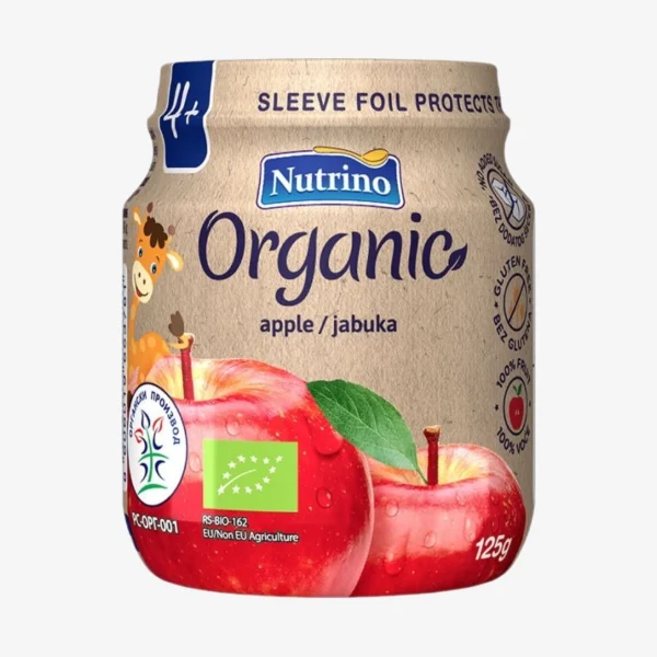 Nutrino Organic Voćni pire - Jabuka 125g
