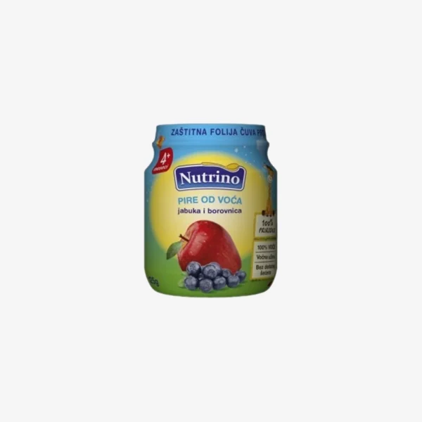 Nutrino Pire od voća - Jabuka i Borovnica 125g