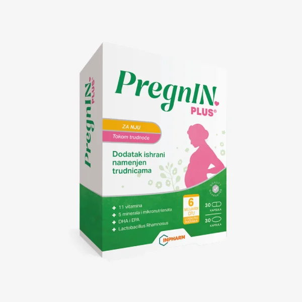 PregnIN plus tokom trudnoće 30 + 30 kapsula