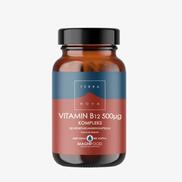 Terranova Vitamin B12 500mcg kompleks 50 kapsula
