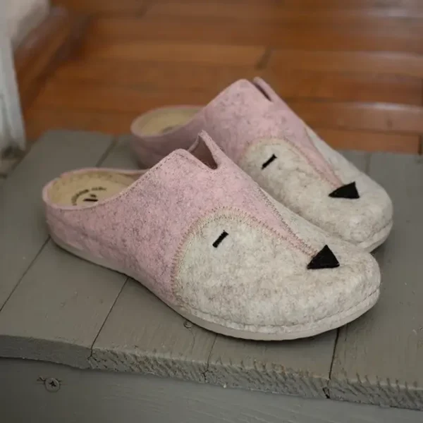 Ženske sobne papuče Lisica – Roze
