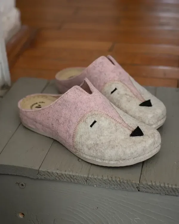 Ženske sobne papuče Lisica – Roze